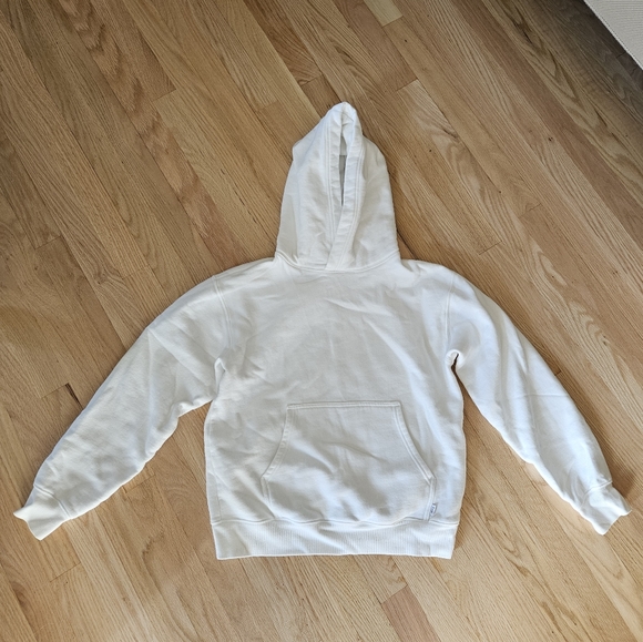 Aritzia Tops - Aritzia TNA White Cozy Fleece Hoodie - size small